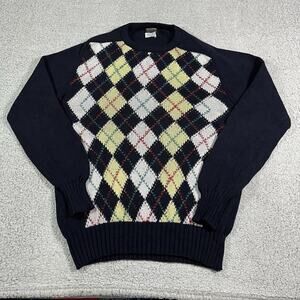Brooks Brothers Sweater Mens XL Blue Scotland Argyle Knit Vintage Preppy